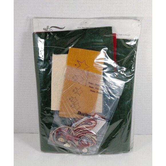 Bucilla Alma Lynne 83798 Holiday Felt Stocking Santa Kit Vintage 1997 NEW - Picture 7 of 7